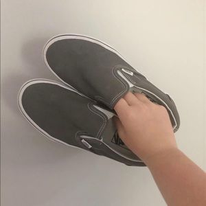 Dark Grey Slip-On Vans